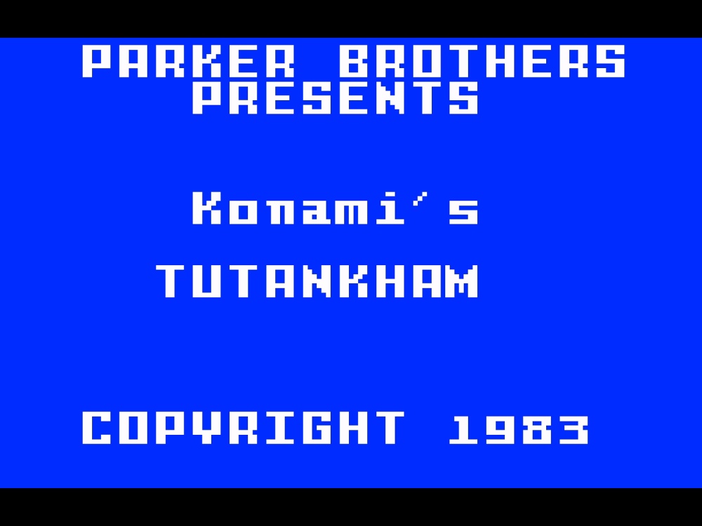 Title Screen of Tutankham for Intellivision